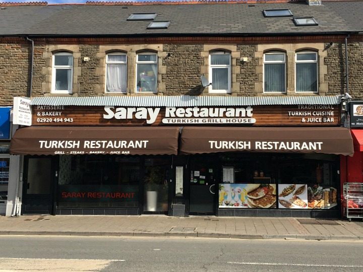 The Saray Restaurant shop front on City Road